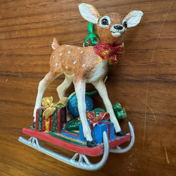 The Danbury Mint Baby Animal Collection Fawn Deer Christmas Ornament - Picture 4 of 10